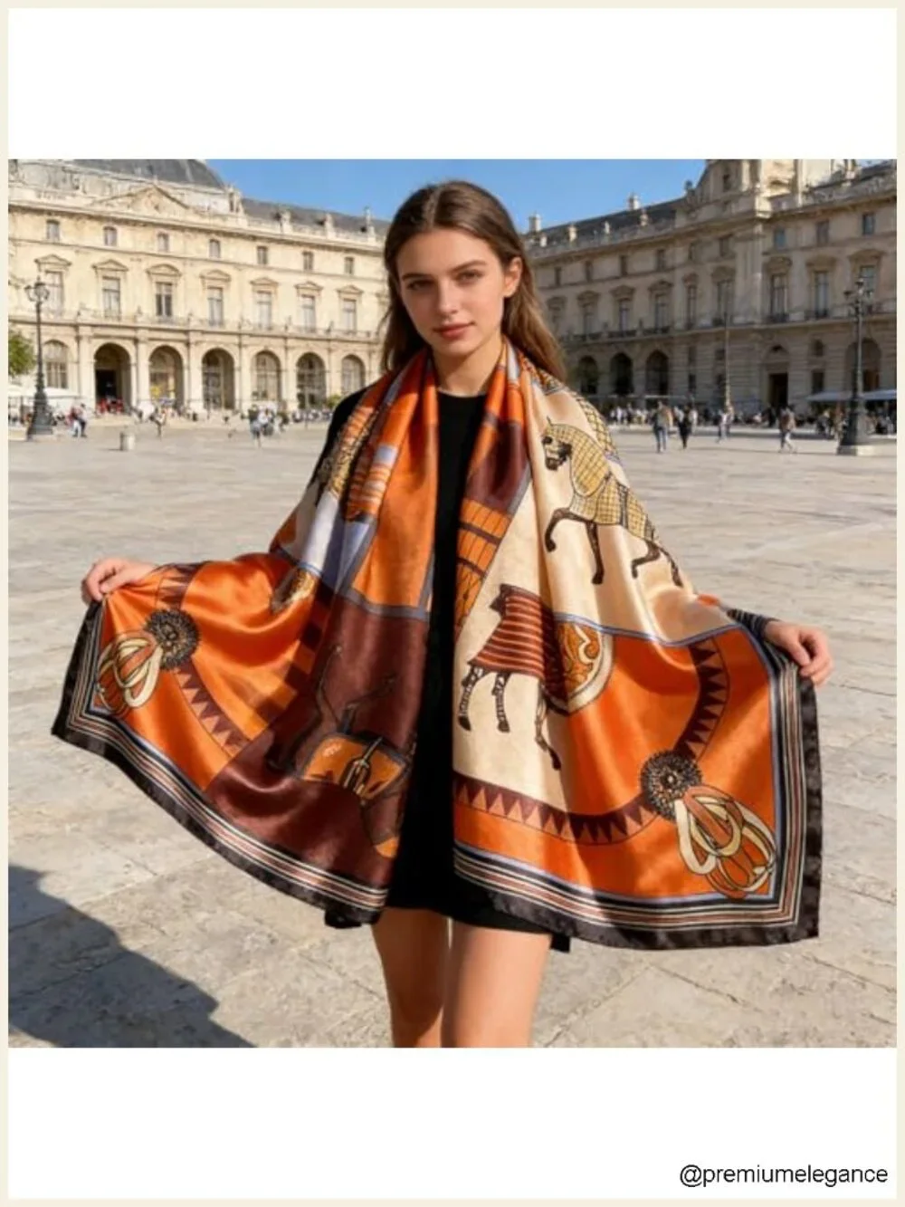 Large Satin Shawl for Women - Oversized Silk Feeling Scarf Wrap